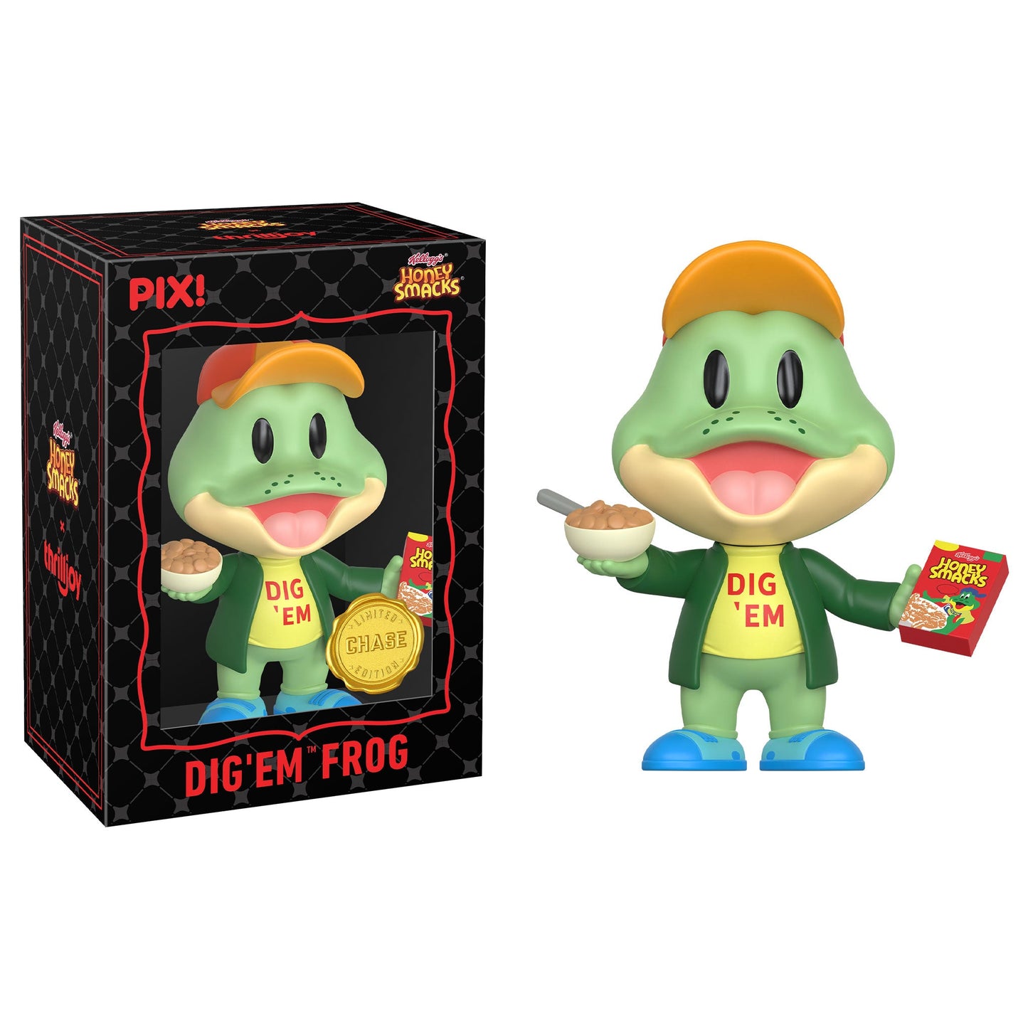 Thrilljoy PIX! Dig'Em Frog Honey Smacks LE 5000 (Sealed Case of 24)