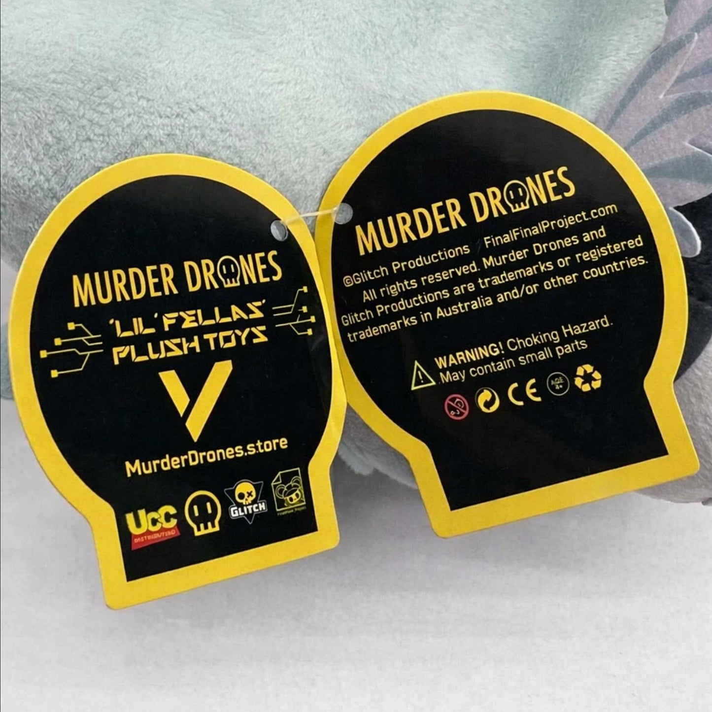 Murder Drones V Lil Fellas Glitch Official 8" Plush Authentic New w/ Tags