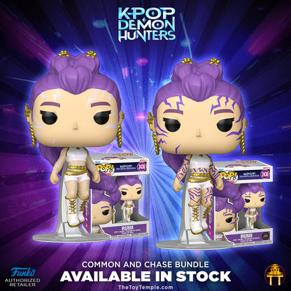 Funko POP! Rumi KPOP Demon Hunters #2430 [GITD] [Common and Chase Bundle]
