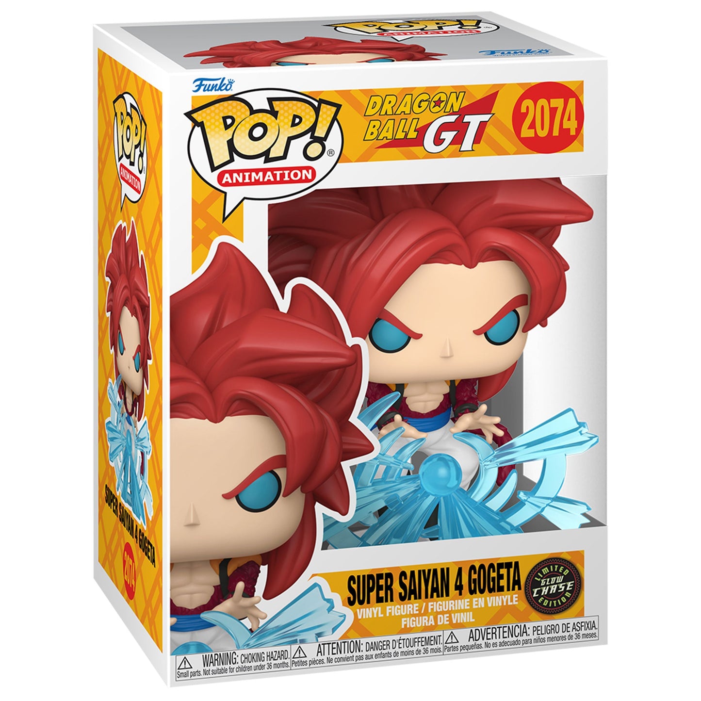 Funko POP! Super Saiyan 4 Gogeta Dragon Ball GT #2074 [GITD] [Common and Chase Bundle]