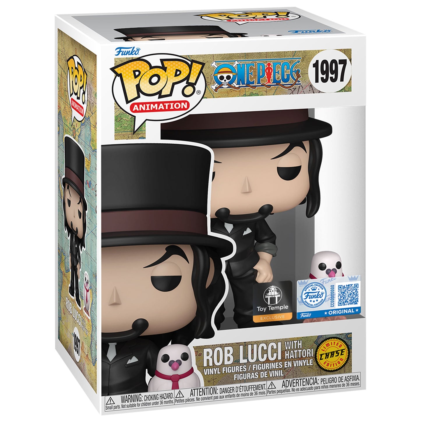 Funko POP! Rob Lucci with Hattori One Piece #1997 [Chase] [Special Edition] [Toy Temple Exclusive]