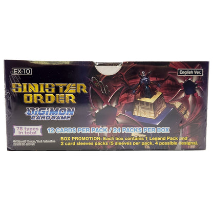 Sinister Order Booster Box Digimon EX10 [ENGLISH]