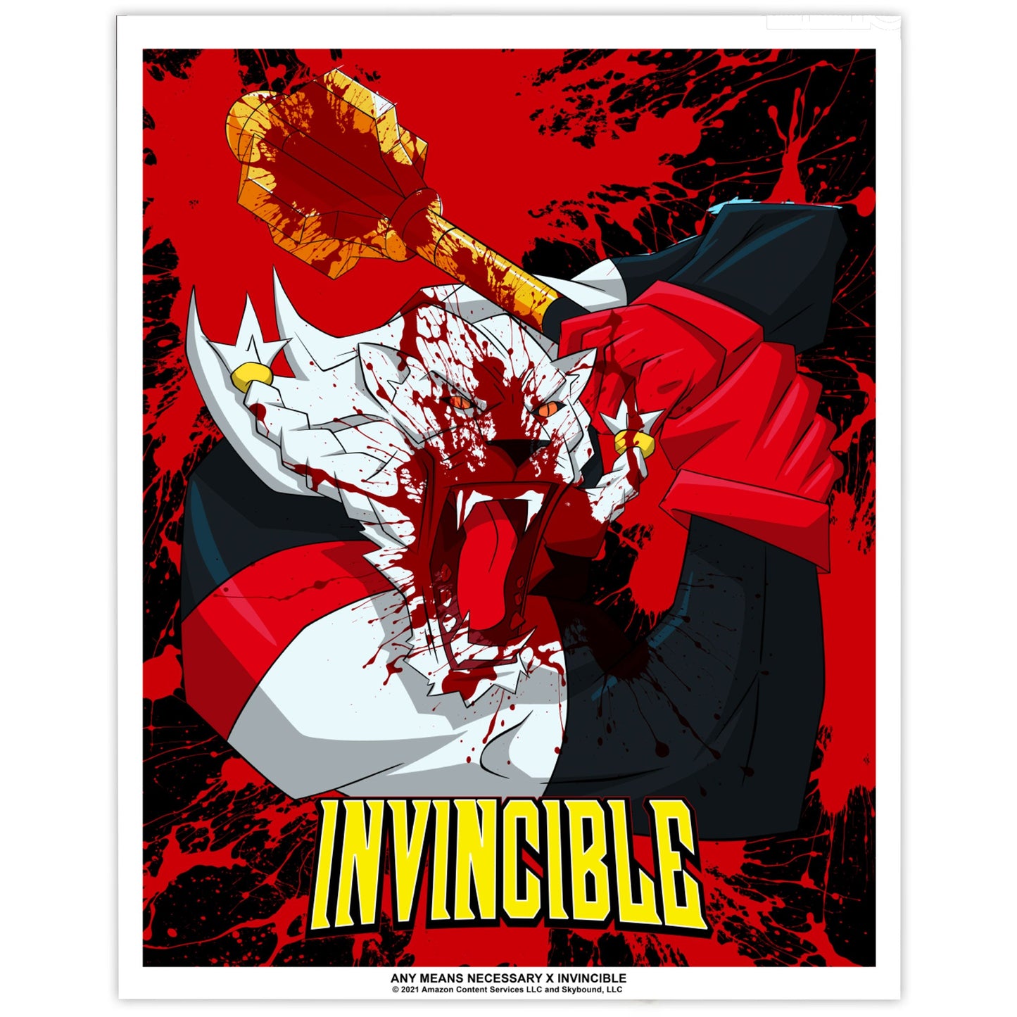 Invincible Art Poster: Death Blow LE100 [NYCC 2025] [Toy Temple Exclusive] [Autographed]