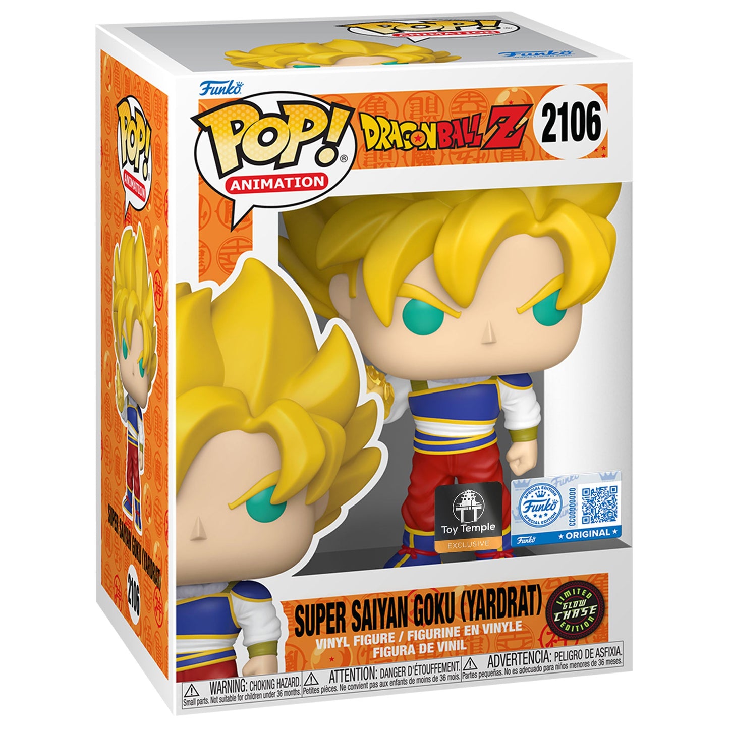 Funko POP! Goku (Yardrat) Dragon Ball Z #2106 (6 POP Guarantee Chase Bundle)