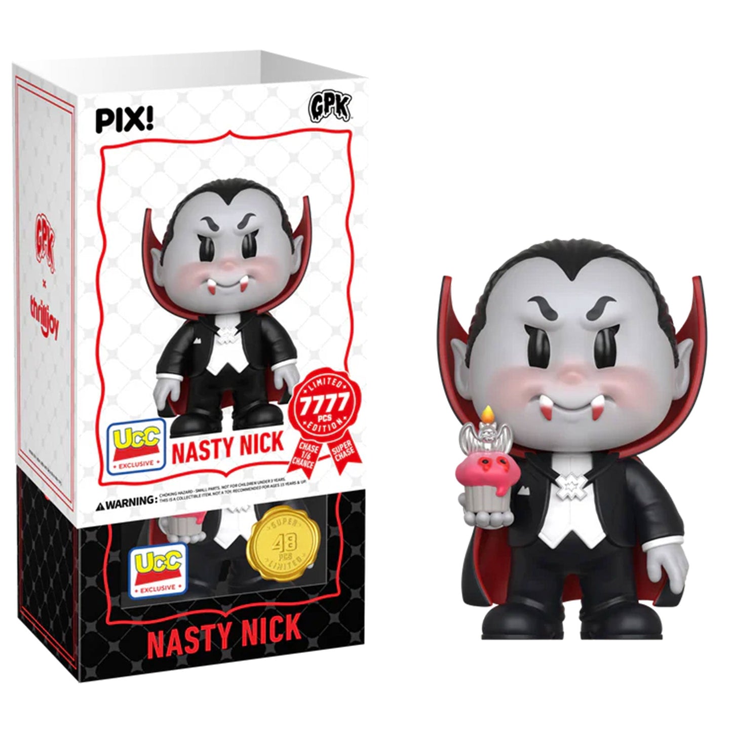 Thrilljoy PIX! Nasty Nick Garbage Pail Kids LE7777 [UCC Exclusive] (Chance at Chase)