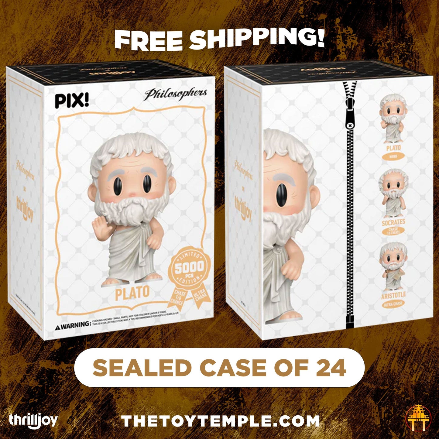 Thrilljoy PIX! Plato Philosophers LE 5000 (Sealed Case of 24)