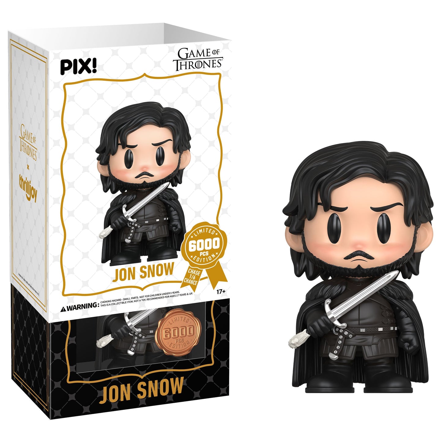 Thrilljoy PIX! Jon Snow Game of Thrones LE 6000 (Sealed Case of 24)