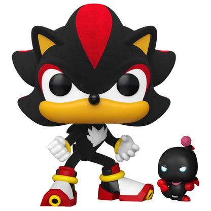 Funko POP! Shadow with Dark Chao Sonic The Hedgehog #1151 [Flocked] [Toy Temple Exclusive] [Special Edition]
