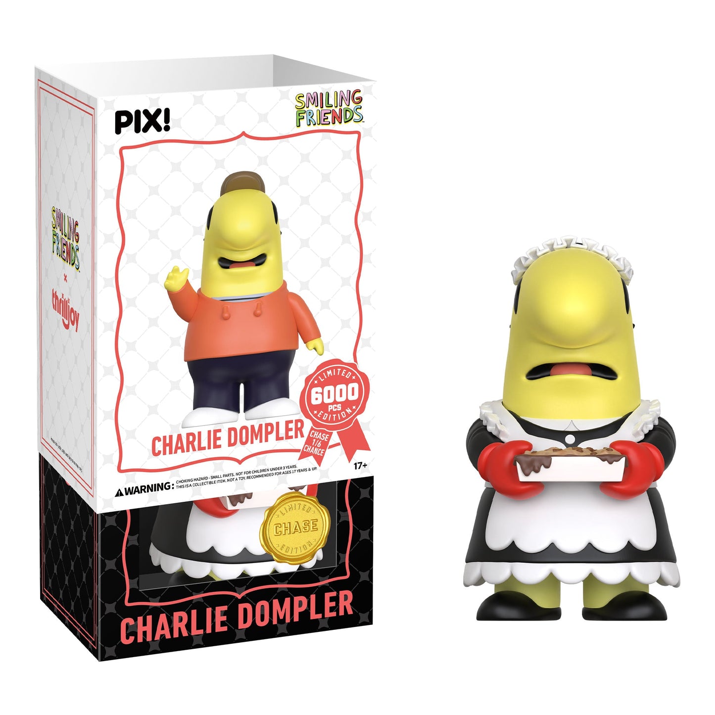 Thrilljoy PIX! Charlie Dompler Smiling Friends LE 6000 (Chance at Chase)