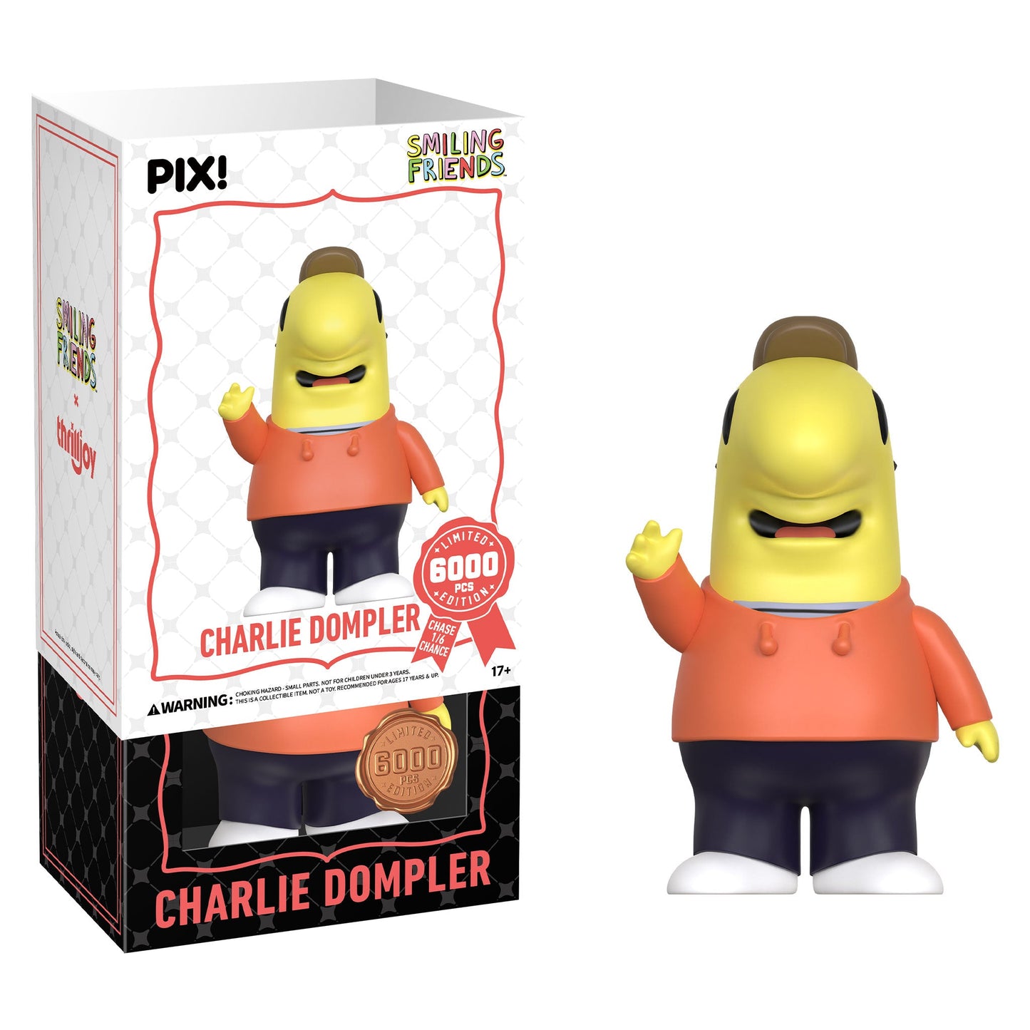 Thrilljoy PIX! Charlie Dompler Smiling Friends LE 6000 (Chance at Chase)