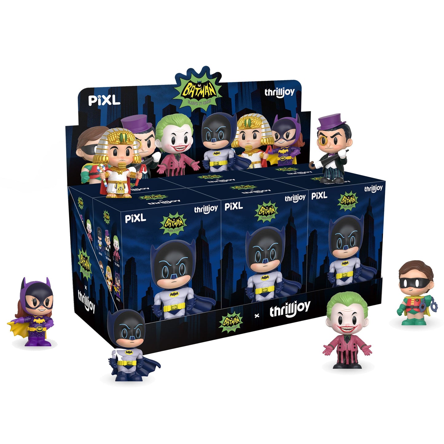 Thrilljoy PIXL Batman Whole Set (Sealed Display of 6)