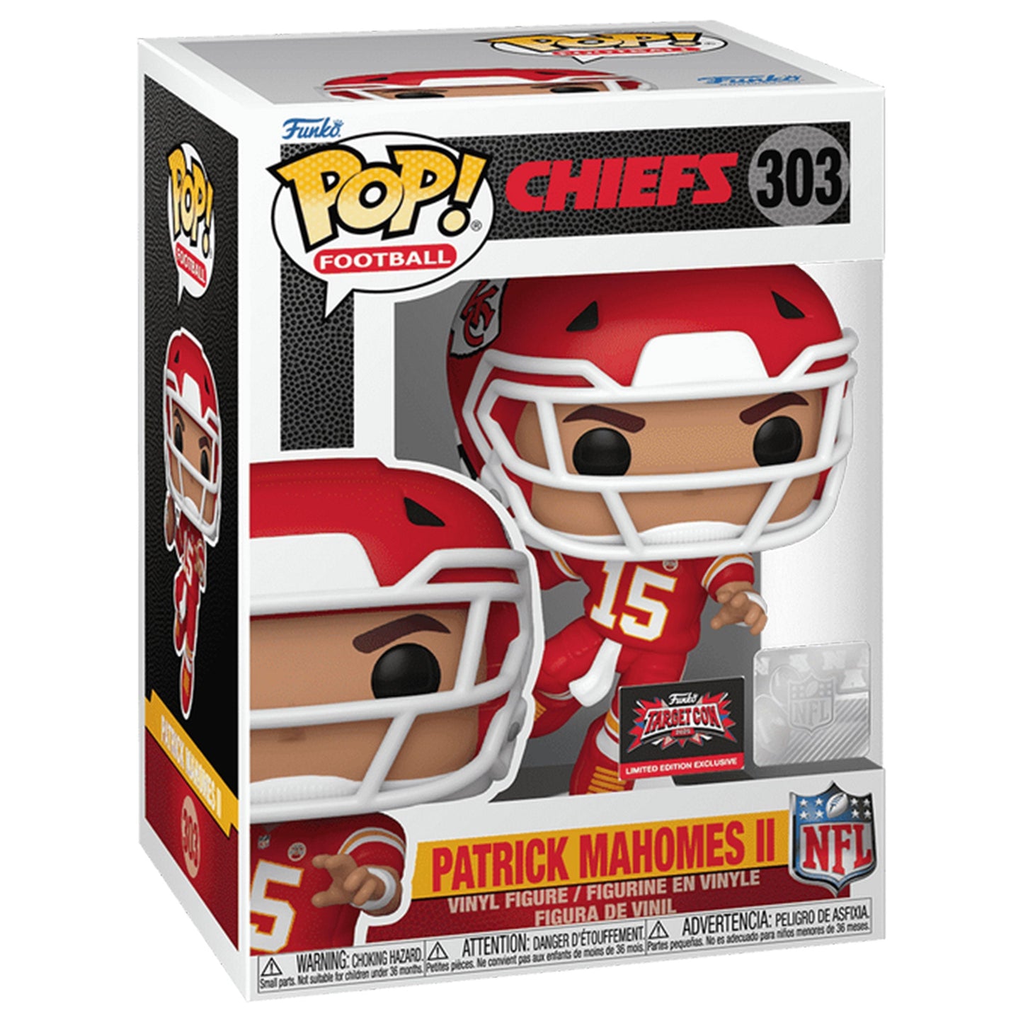Funko POP! Patrick Mahomes II (Red and Gold Uniform) NFL Chiefs [Target Con 2025]