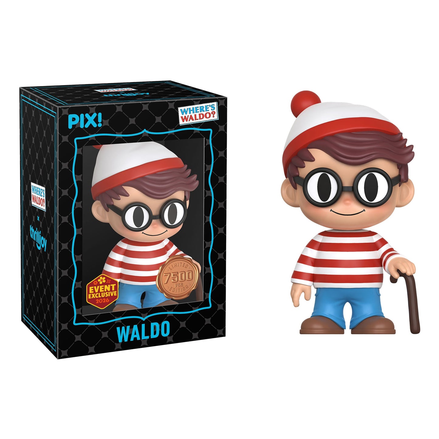 Thrilljoy PIX! Waldo Where's Waldo? LE 7500 [2026 Spring Event Exclusive] (Sealed Case of 24)