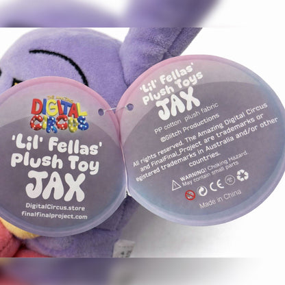 3x The Amazing Digital Circus Jax Pomni Kinger Lil Fellas Glitch Authentic Official 8" Plush Set
