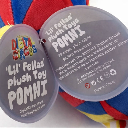 3x The Amazing Digital Circus Jax Pomni Kinger Lil Fellas Glitch Authentic Official 8" Plush Set