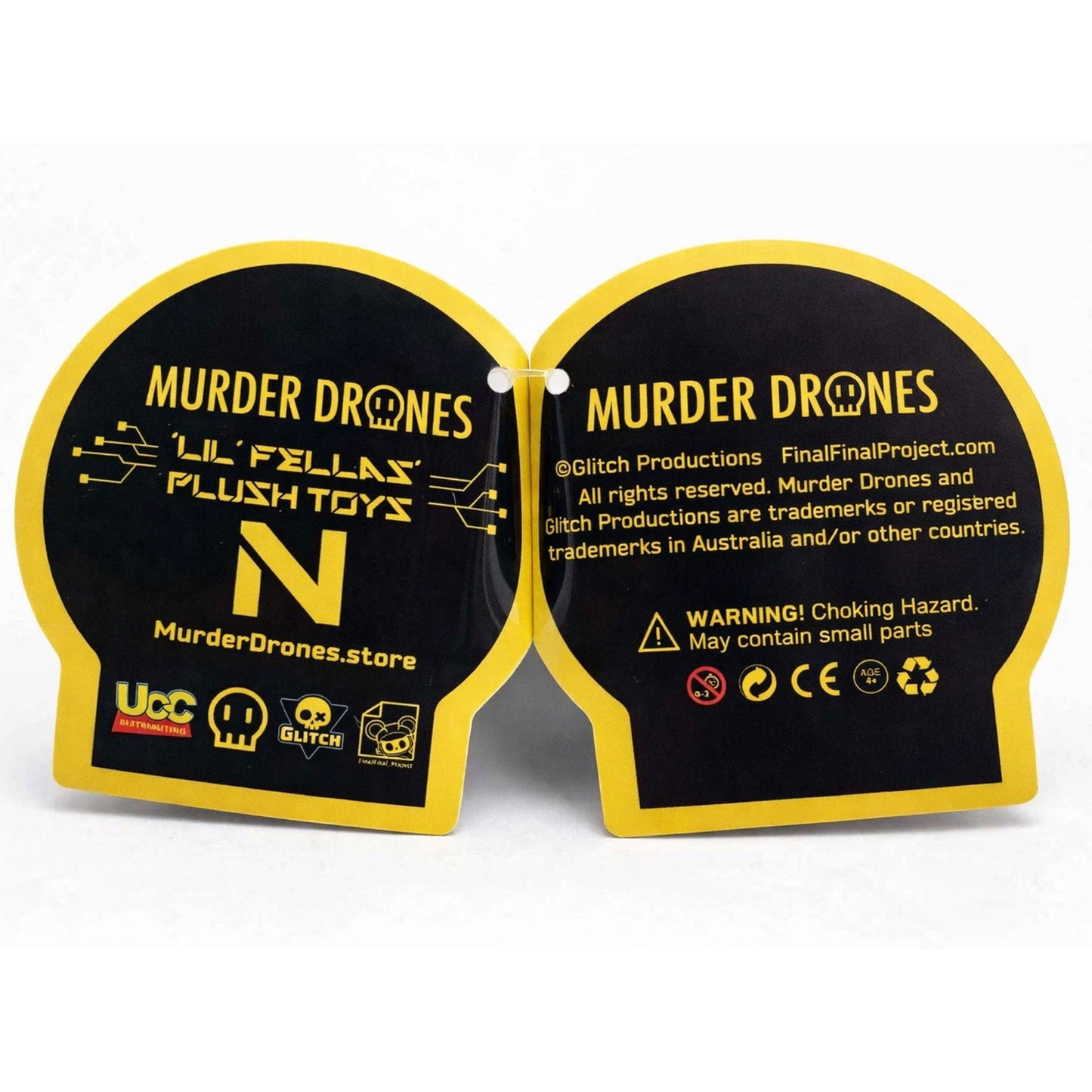 Murder Drones N Lil Fellas Glitch Official 8" Plush Authentic New w/ Tags