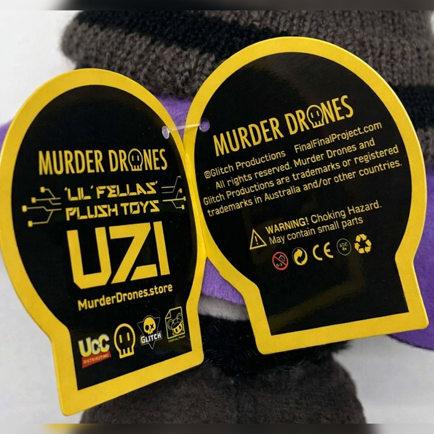 3x Murder Drones Uzi V N Lil Fellas Glitch Official 8" Authentic Plush Set w/ Tags