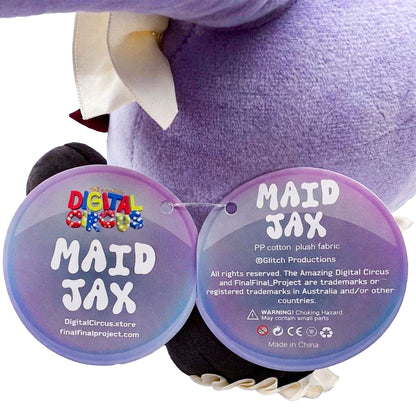 Digital Circus Jax Maid Outfit 12" Plush – Official Glitch – Brand New w/ Tags