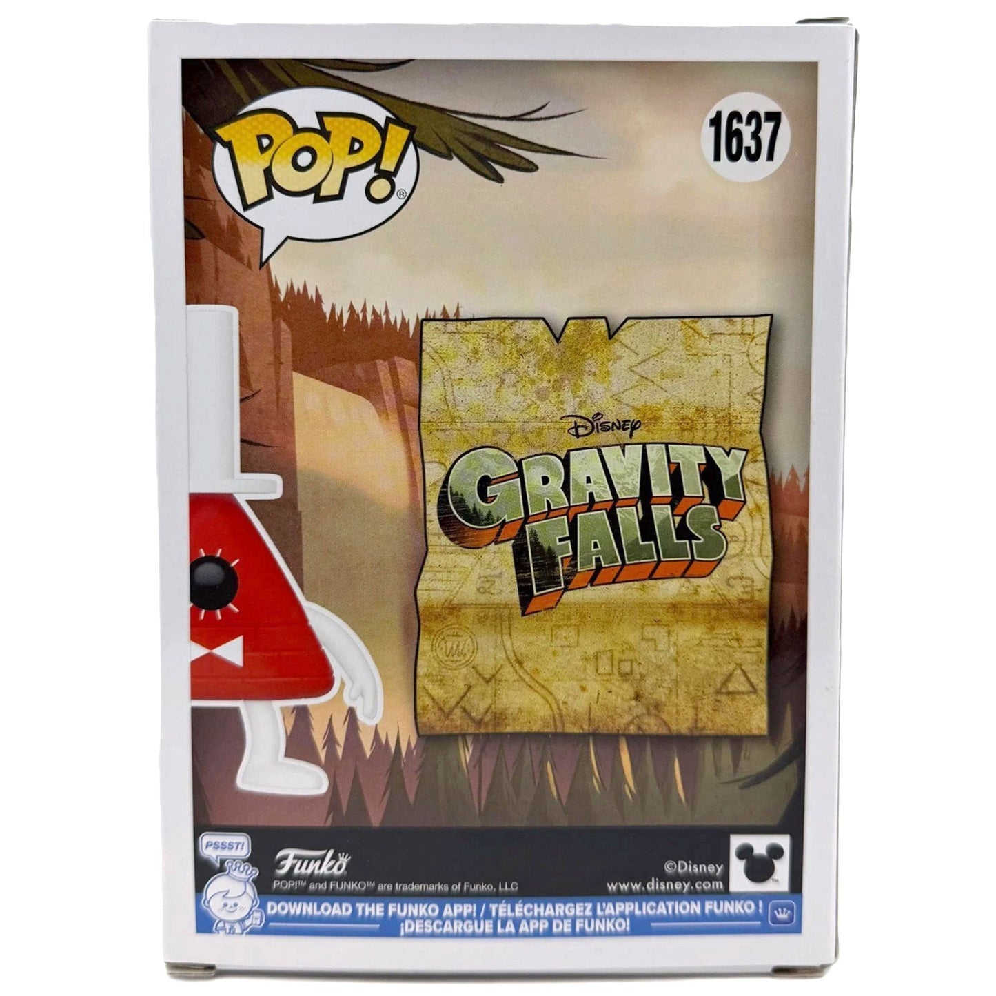 Funko POP! Bill Cipher Disney Gravity Falls #1637 [GITD] [Special Edition] [Toy Temple Exclusive]