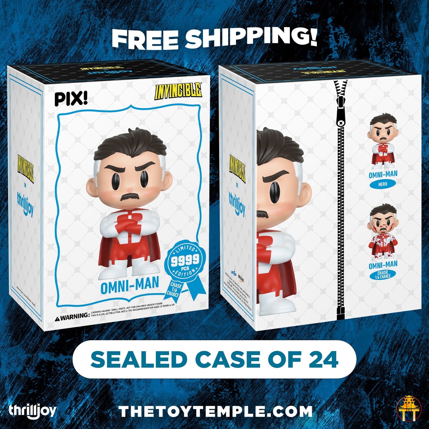 Thrilljoy PIX! Omni-Man Invincible LE 9999 (Sealed Case of 24)