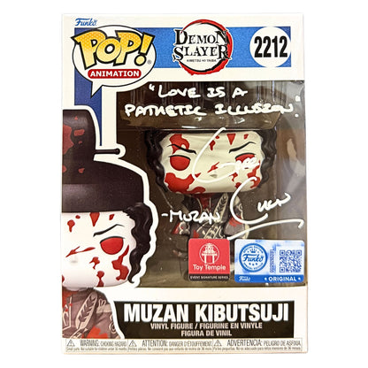 Funko POP! Muzan Kibutsuji Demon Slayer #2212 [Toy Temple Event Exclusive] [Funko Exclusive] [Autographed]