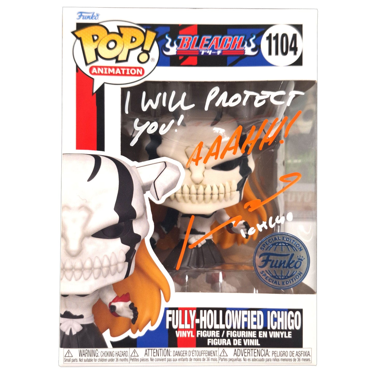Funko POP! Fully-Hollowfied Ichigo Bleach #1104 [Exclusive] [Autographed]