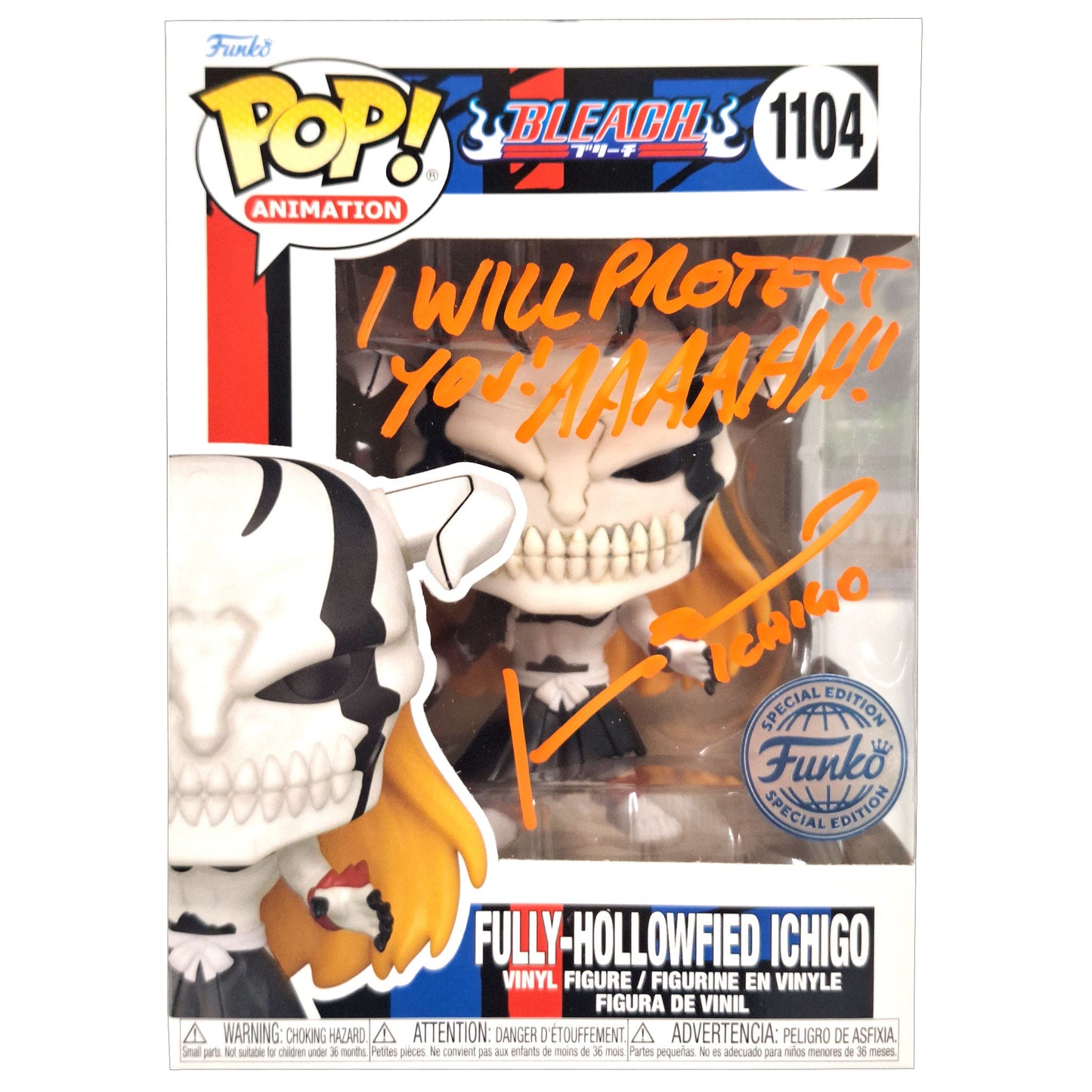 Funko POP! Fully-Hollowfied Ichigo Bleach #1104 [Exclusive] [Autographed]