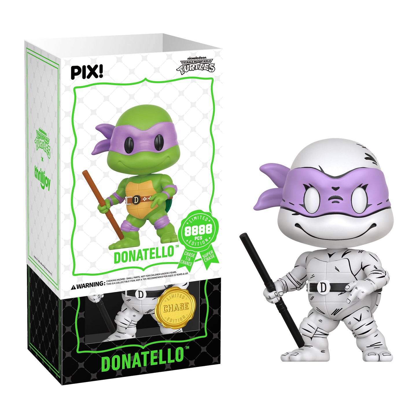 Thrilljoy PIX! PIX! Donatello TMNT LE 8888 (Chance at Chase)
