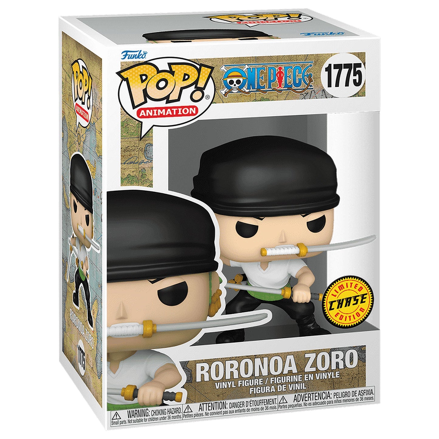 Funko POP! Roronoa Zoro One Piece #1775 [Common and Chase Bundle]