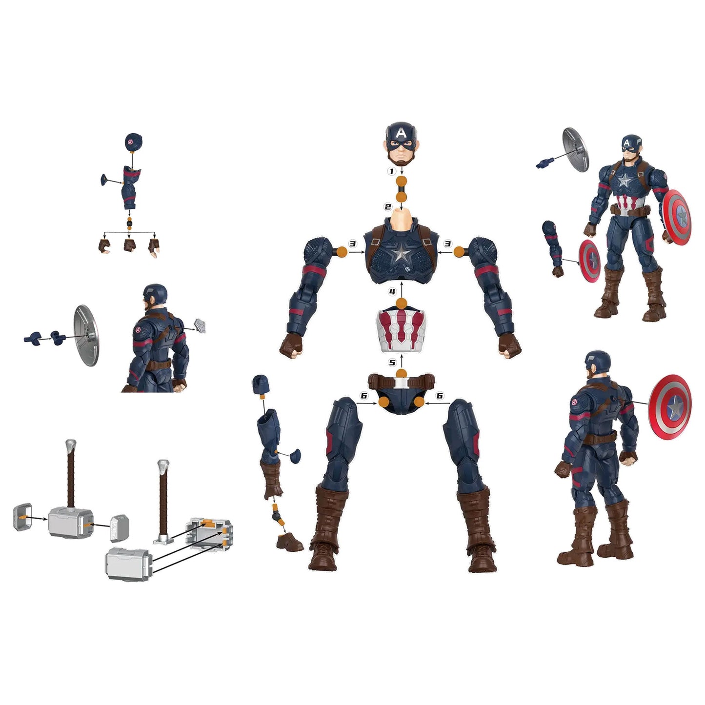 Blokees - Marvel: Infinity Saga Champion Class 03 Captain America - Model Kit