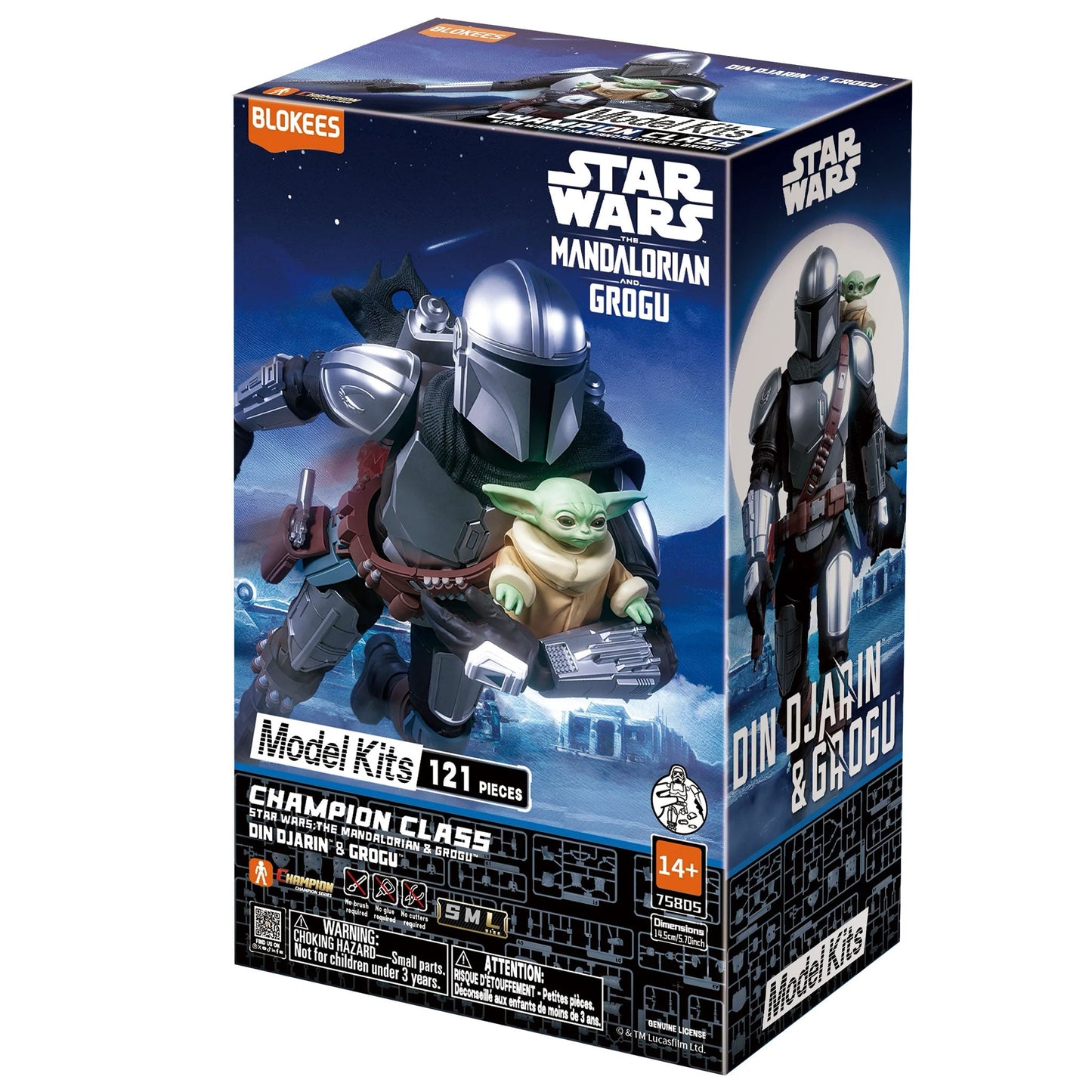 Blokees - Star Wars: The Mandalorian & Grogu (Champion Class) Din Djarin & Grogu - Model Kit