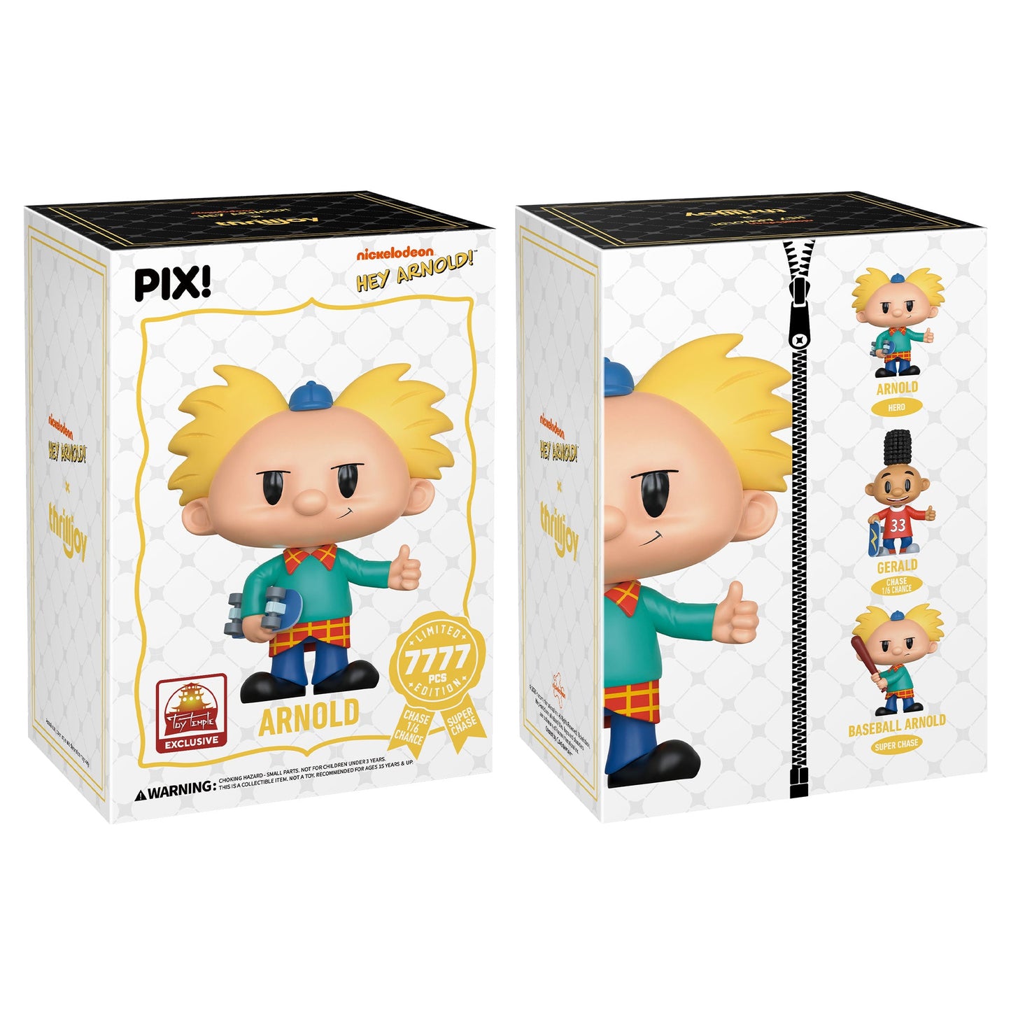Thrilljoy PIX! Hey Arnold Nickelodeon LE 7777 [Toy Temple Exclusive] (Sealed Case of 24)