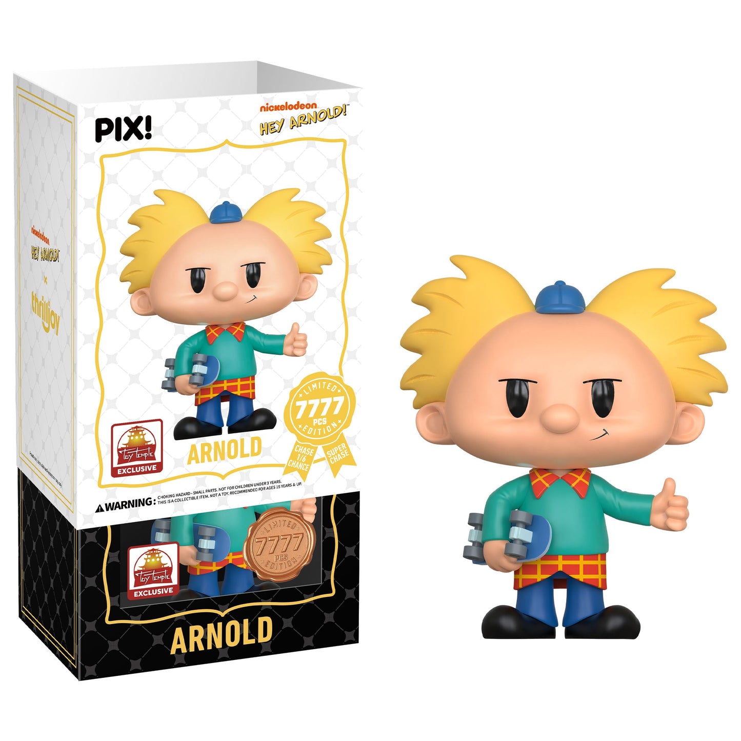 Thrilljoy PIX! Hey Arnold Nickelodeon LE 7777 [Toy Temple Exclusive] (Sealed Case of 24)