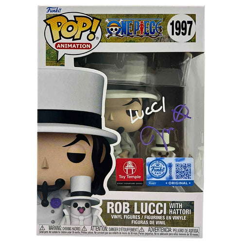 Funko POP! Rob Lucci with Hattori One Piece #1997 [Toy Temple Event Exclusive] [Funko Exclusive] [Autographed]
