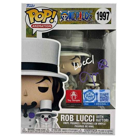 Funko POP! Rob Lucci with Hattori One Piece #1997 [Toy Temple Event Exclusive] [Funko Exclusive] [Autographed]